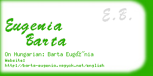 eugenia barta business card